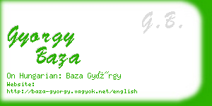 gyorgy baza business card